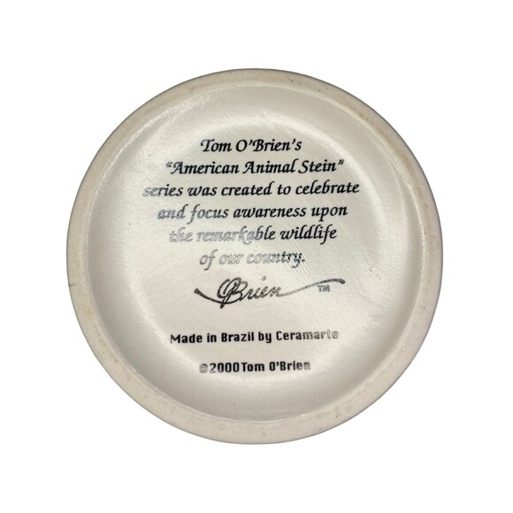 Beer Stein Mug American The Bald Eagle Ceramarte Tom O'Brien's 2000 VINTAGE - Picture 10 of 10